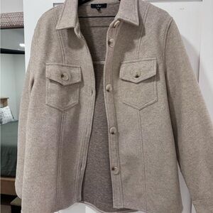 Lulu's Tan Lightweight Shirt Jacket with Soft Texture
